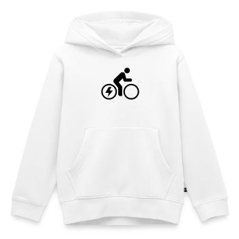 E-bike, E-Biker, Fahrradtour - Kinder Premium Organic Hoodie - Weiß - Vorne - AI Model Kid Female (0cm)