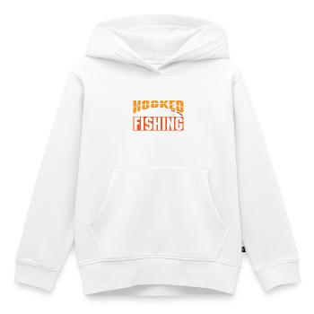 Pêcheur sportif pêcheur pêcheur Pêcheur Dit - Sweat Premium à capuche enfant bio - blanc - Devant - AI Model Kid Female (0cm)