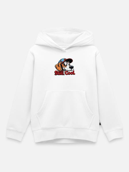 Still Cool Dog - Kinder Premium Organic Hoodie - Weiß