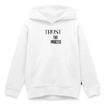 Vertraue dem Prozess - Kinder Premium Organic Hoodie - Weiß - Vorne - AI Model Kid Female (0cm)