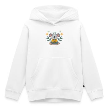 Koala-Zen-Meditation - Kinder Premium Organic Hoodie - Weiß - Vorne - AI Model Kid Female (0cm)