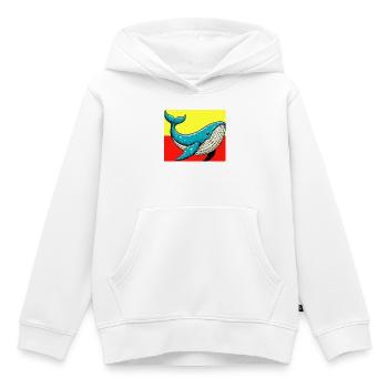 Wal - Kinder Premium Organic Hoodie - Weiß - Vorne - AI Model Kid Female (0cm)