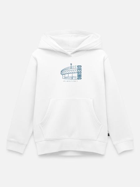Stadion Print Grünwalder - Kinder Premium Organic Hoodie - Weiß