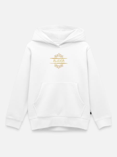 Geschenk für Alexia - Kinder Premium Organic Hoodie - Weiß