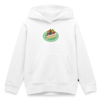 Fruchtige Tortenpracht - Kinder Premium Organic Hoodie - Weiß - Vorne - AI Model Kid Female (0cm)