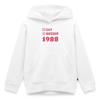 Besser 1988 - Kinder Premium Organic Hoodie - Weiß - Vorne - AI Model Kid Female (0cm)