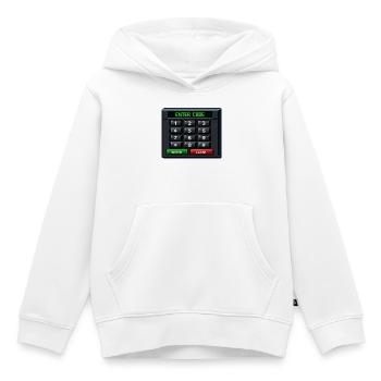 Geben Sie Code Keypad Neon ein - Kinder Premium Organic Hoodie - Weiß - Vorne - AI Model Kid Female (0cm)