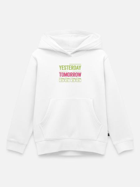 Gestern für morgen bewahren - Kinder Premium Organic Hoodie - Weiß