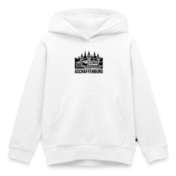 Aschaffenburg Silhouette Wahrzeichen - Kinder Premium Organic Hoodie - Weiß - Vorne - AI Model Kid Female (0cm)