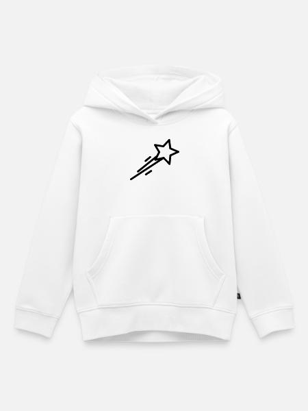Sternschnuppe - Kinder Premium Organic Hoodie - Weiß