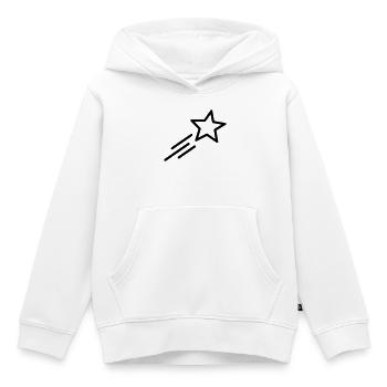 shooting star - Kids Premium Organic Hoodie - white - Front - AI Model Kid Female (0cm)