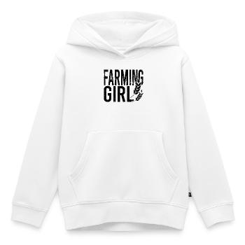 Bäuerin - Kinder Premium Organic Hoodie - Weiß - Vorne - AI Model Kid Female (0cm)