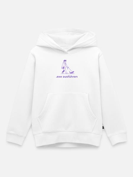 Exe Echse ausfuehren Admin Sysadmin Geschenk - Kinder Premium Organic Hoodie - Weiß