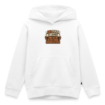Abi 2006 20 Jahre Erwachsen - Kinder Premium Organic Hoodie - Weiß - Vorne - AI Model Kid Female (0cm)
