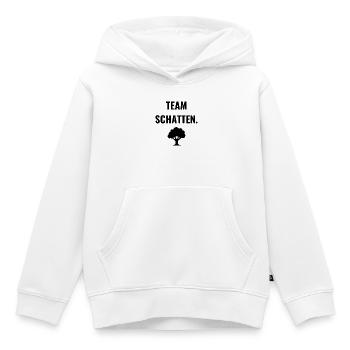 Team Schatten. - Kinder Premium Organic Hoodie - Weiß - Vorne - AI Model Kid Female (0cm)