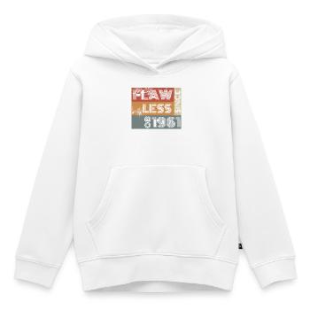 65. Anniversaire Flawless depuis 08/1961 - Sweat Premium à capuche enfant bio - blanc - Devant - AI Model Kid Female (0cm)