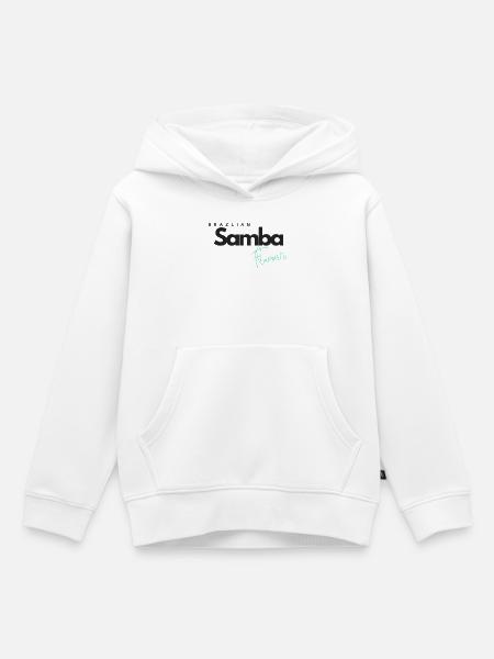 Brazilian Samba Flavour - Kinder Premium Organic Hoodie - Weiß