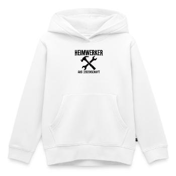 Heimwerker aus Leidenschaft - Geschenk  - Kinder Premium Organic Hoodie - Weiß - Vorne - AI Model Kid Female (0cm)