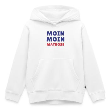 Moin Moin Sailor Typo Design - Kids Premium Organic Hoodie - white - Front - AI Model Kid Female (0cm)