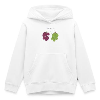 Calme-toi frère - des raisins - Sweat Premium à capuche enfant bio - blanc - Devant - AI Model Kid Female (0cm)