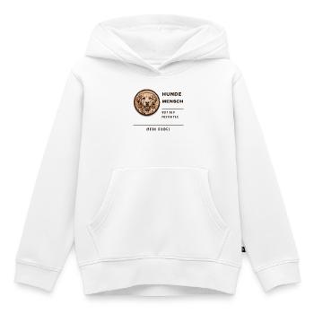 Hundemensch Seit Dem Ersten Tag Hund Geschenk - Kinder Premium Organic Hoodie - Weiß - Vorne - AI Model Kid Female (0cm)