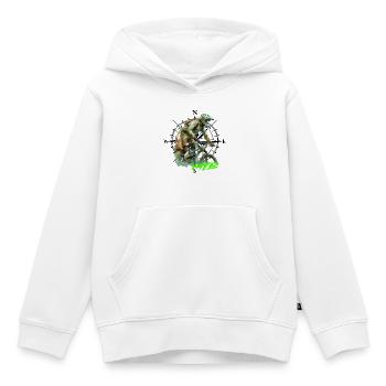 Mtb - Kinder Premium Organic Hoodie - Weiß - Vorne - AI Model Kid Female (0cm)