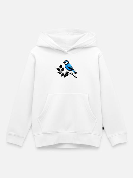 Blaumeisegarten - Kinder Premium Organic Hoodie - Weiß