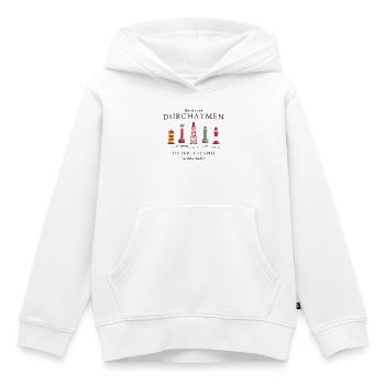 Ostfriesland, handgezeichnete Leuchttürme - Kinder Premium Organic Hoodie - Weiß - Vorne - AI Model Kid Female (0cm)