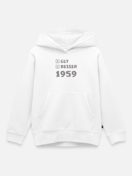 Besser 1959 - Kinder Premium Organic Hoodie - Weiß