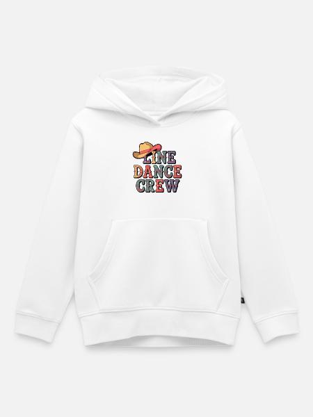 Country Line Dance - Kinder Premium Organic Hoodie - Weiß