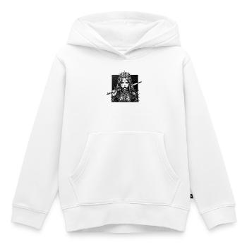 Mondkönigin Elfenkrieger - Kinder Premium Organic Hoodie - Weiß - Vorne - AI Model Kid Female (0cm)