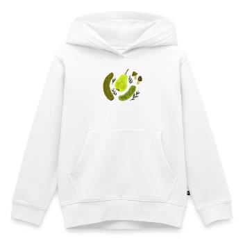 Gartenfrüchte Stillleben Collage - Kinder Premium Organic Hoodie - Weiß - Vorne - AI Model Kid Female (0cm)