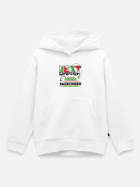 Bauzeichnerin Next Generation Beruf Arbeit Frau - Kinder Premium Organic Hoodie - Weiß