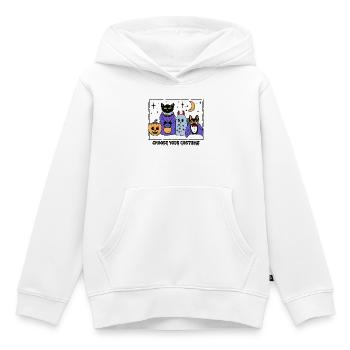 Niedliche Halloween Kostümparty  - Kinder Premium Organic Hoodie - Weiß - Vorne - AI Model Kid Female (0cm)