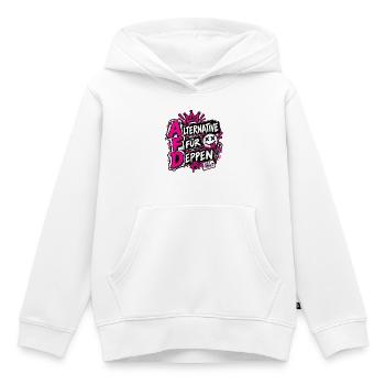 Alternative für Deppen - Kinder Premium Organic Hoodie - Weiß - Vorne - AI Model Kid Female (0cm)
