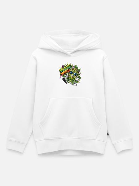 Veggie Wins Artischocke - Kinder Premium Organic Hoodie - Weiß