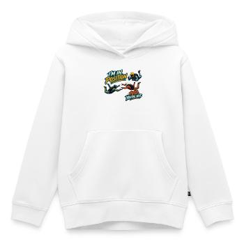 Lustige Formation beim Fallschirmspringen – ich bin in Position, kein Yo - Kinder Premium Organic Hoodie - Weiß - Vorne - AI Model Kid Female (0cm)
