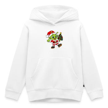 Spacige Weihnachten - Kinder Premium Organic Hoodie - Weiß - Vorne - AI Model Kid Female (0cm)