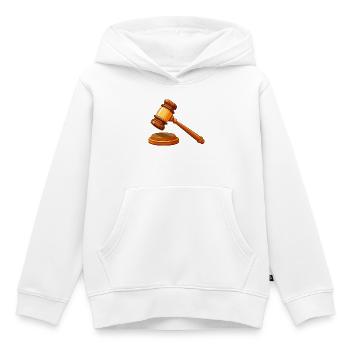 Richter am Gavel Court - Kinder Premium Organic Hoodie - Weiß - Vorne - AI Model Kid Female (0cm)
