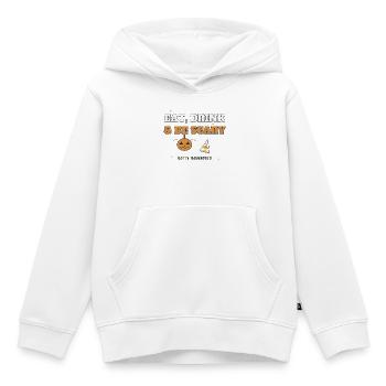 Essen, Trinken & Sei Gruseliges Halloween-Tee - Kinder Premium Organic Hoodie - Weiß - Vorne - AI Model Kid Female (0cm)