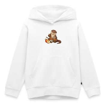 Otter kocht Apfelmarmelade - Kinder Premium Organic Hoodie - Weiß - Vorne - AI Model Kid Female (0cm)