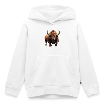 Auerochse - Kinder Premium Organic Hoodie - Weiß - Vorne - AI Model Kid Female (0cm)