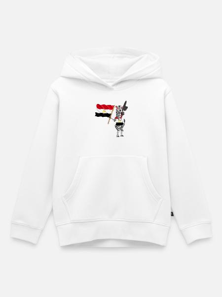 Ägypter Zebra - Kinder Premium Organic Hoodie - Weiß