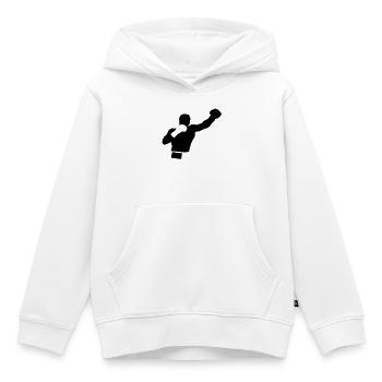 Boxer - Kinder Premium Organic Hoodie - Weiß - Vorne - AI Model Kid Female (0cm)