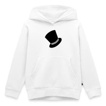 zylinder - Kinder Premium Organic Hoodie - Weiß - Vorne - AI Model Kid Female (0cm)