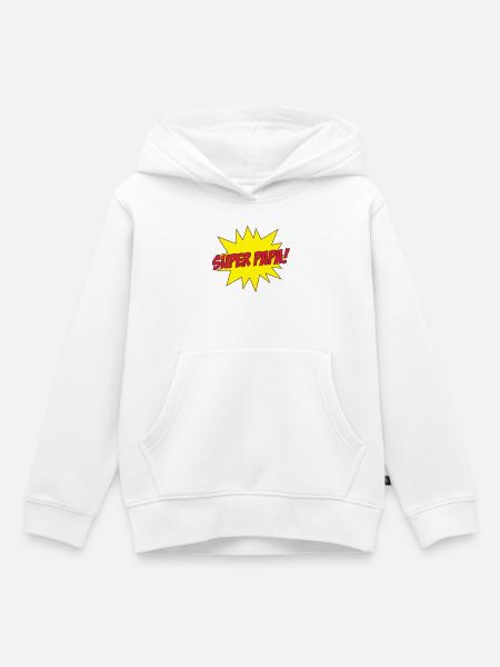 Super Papa ! - Kinder Premium Organic Hoodie - Weiß