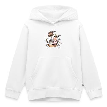 Lustige Bauernhofpiraten - Pirat - Seeräuber - Kinder Premium Organic Hoodie - Weiß - Vorne - AI Model Kid Female (0cm)