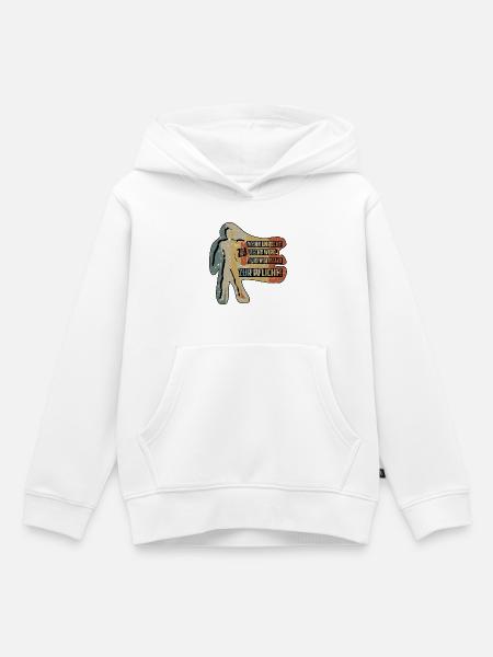 WENN UNRECHT ZU RECHT WIRD - Kinder Premium Organic Hoodie - Weiß