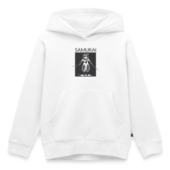 Samurai Schwertkämpfer Symbol Kampfkunst Logo icon - Kinder Premium Organic Hoodie - Weiß - Vorne - AI Model Kid Female (0cm)