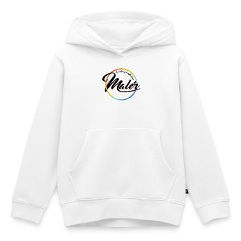 Peintre passionné - Sweat Premium à capuche enfant bio - blanc - Devant - AI Model Kid Female (0cm)